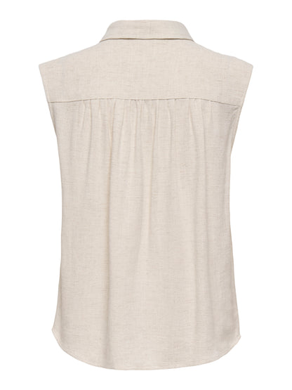 ONLSIESTA S/L LINEN BL SHIRT PNT NOOS