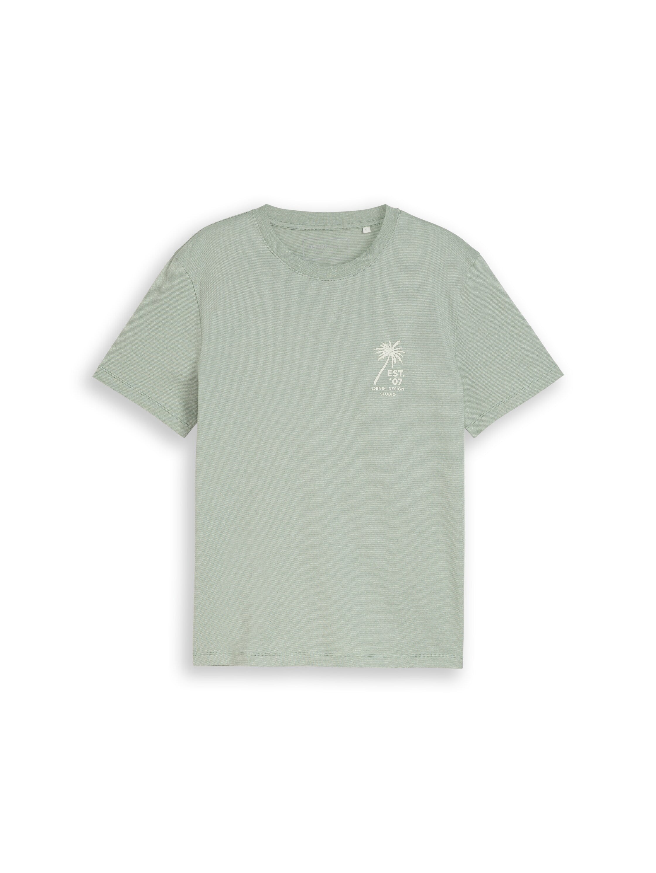 T-Shirt mit Palmenprint