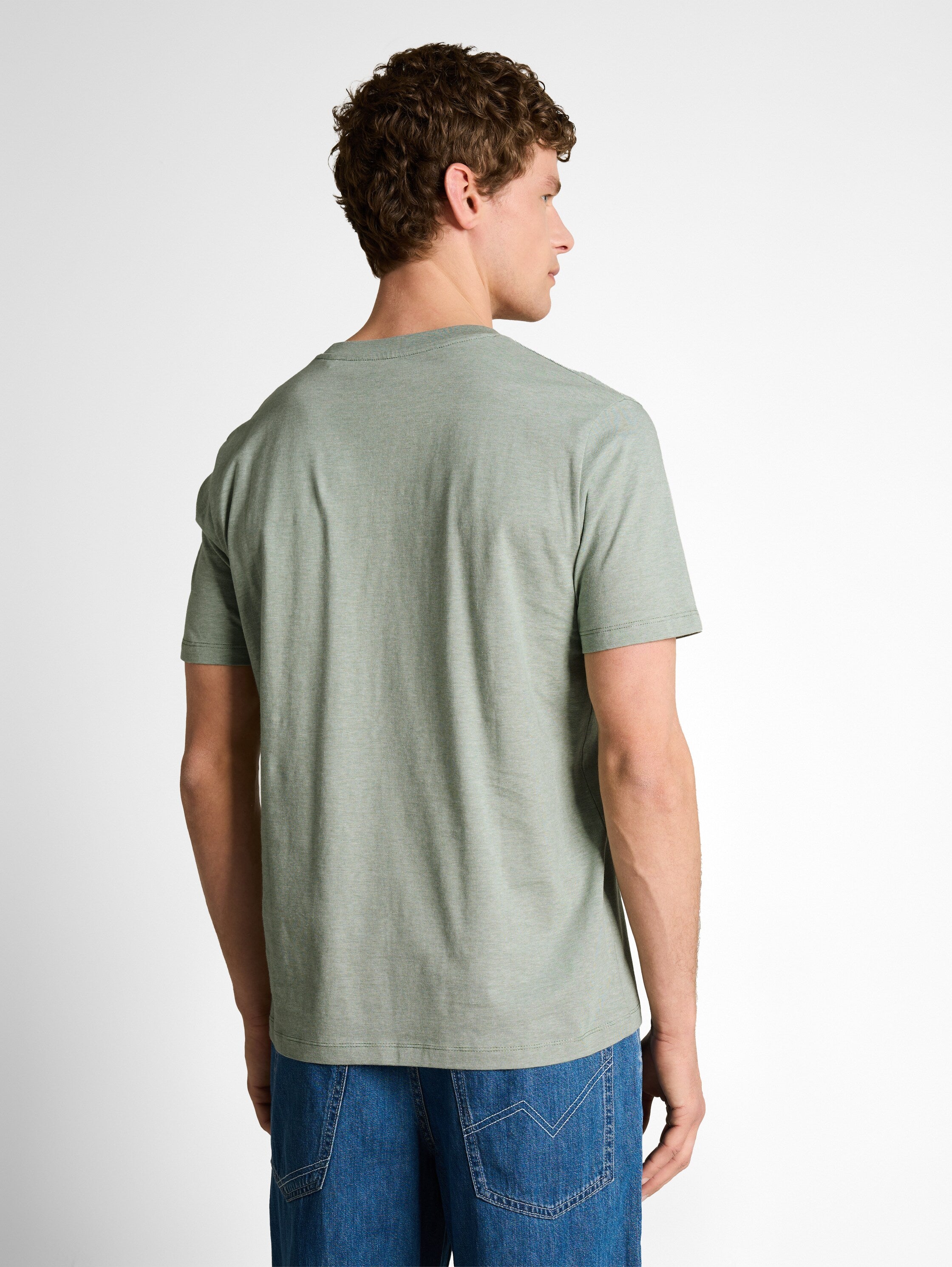 T-Shirt mit Palmenprint