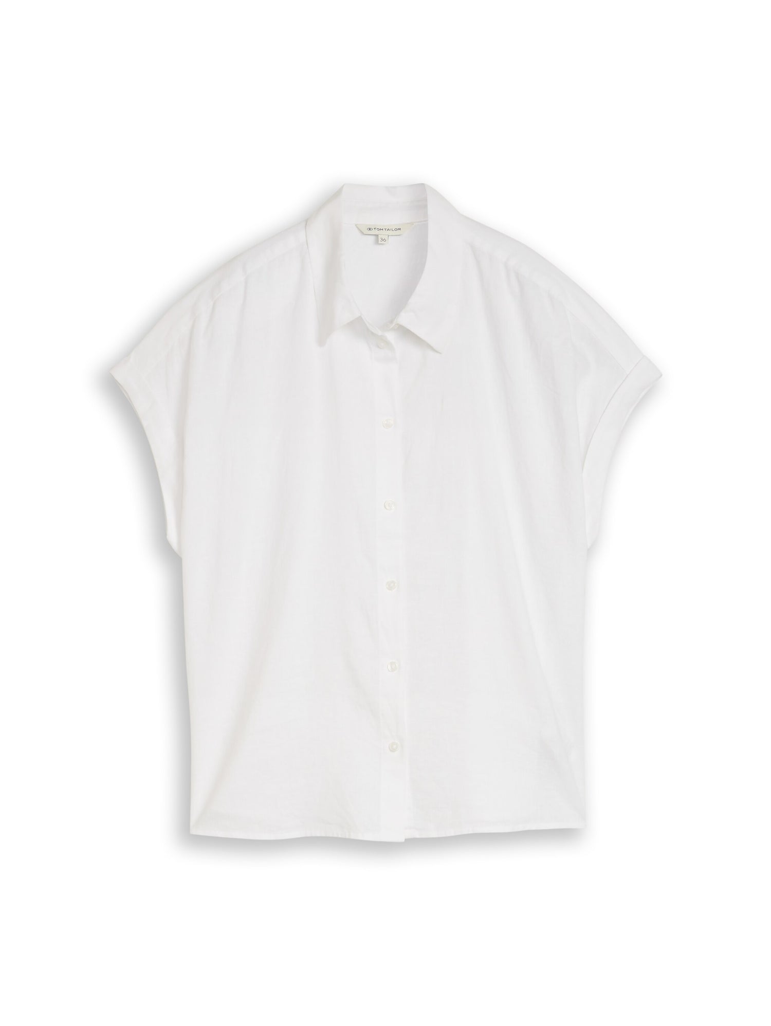 Loose Fit Bluse mit Leinenanteil