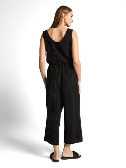 Jumpsuit mit Leinenanteil