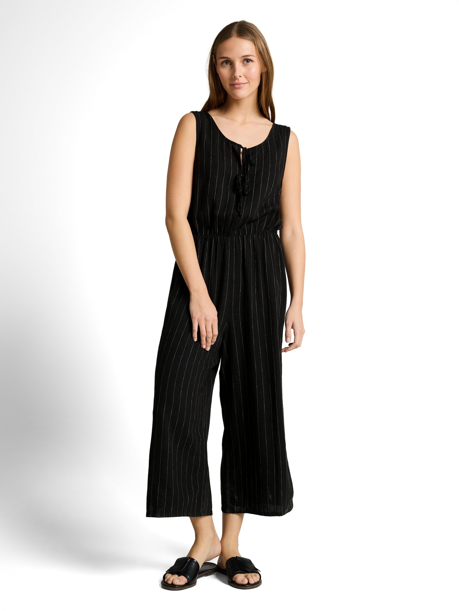 Jumpsuit mit Leinenanteil