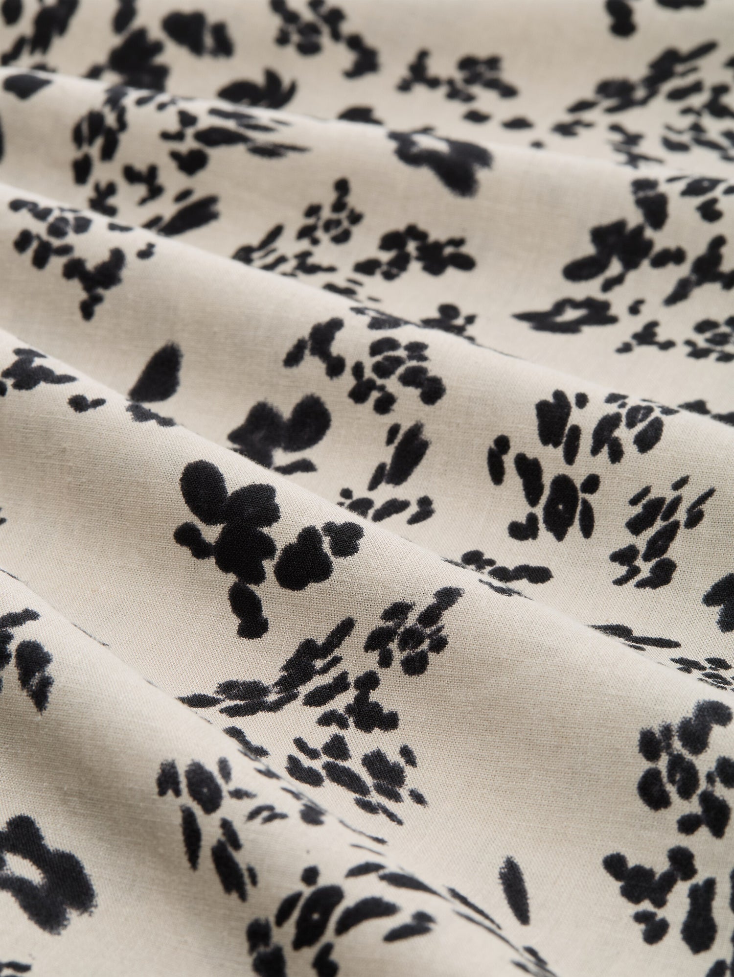 Midi-Kleid mit Leinenanteil