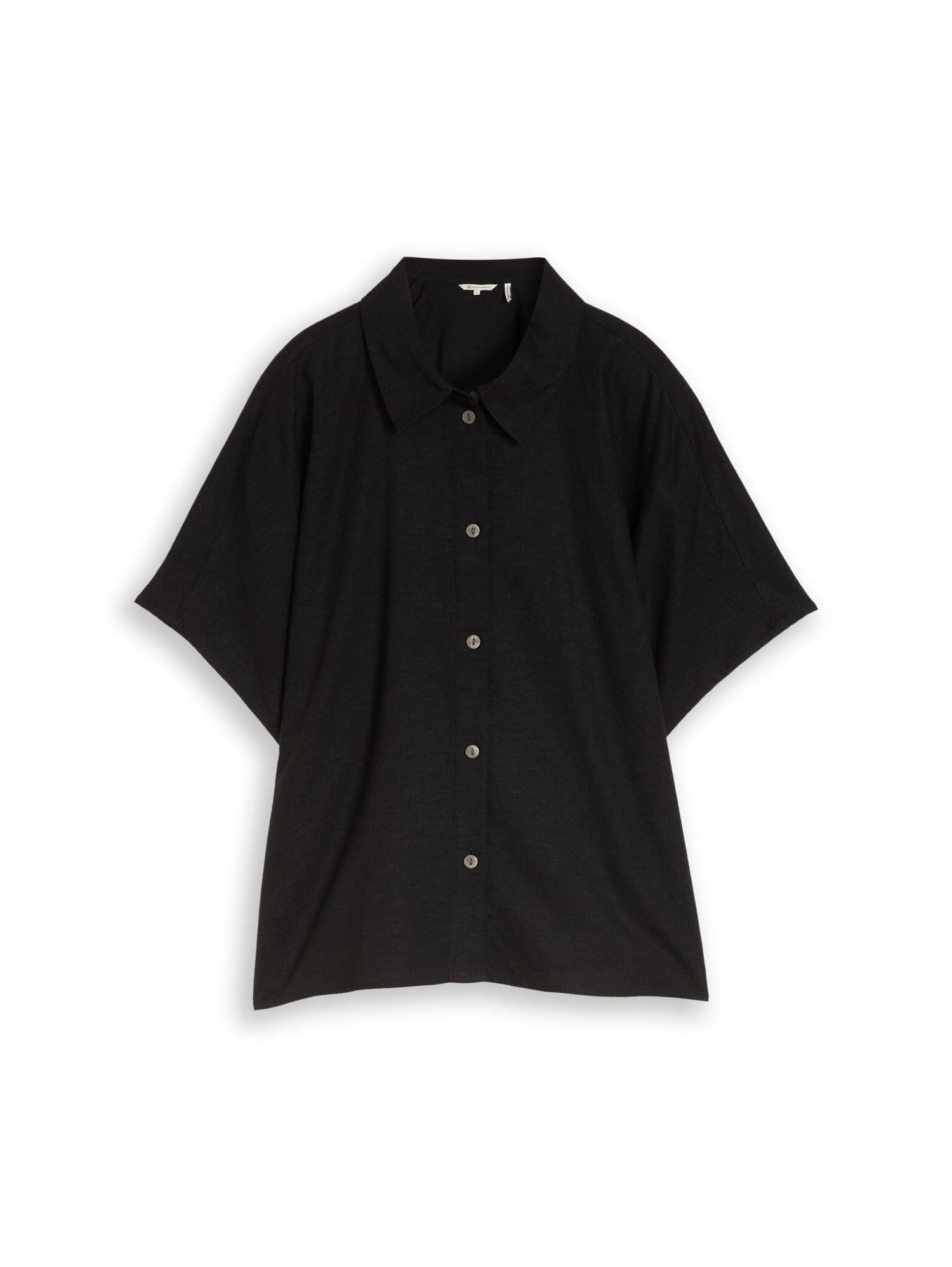 Boxy Fit Bluse mit Leinenanteil
