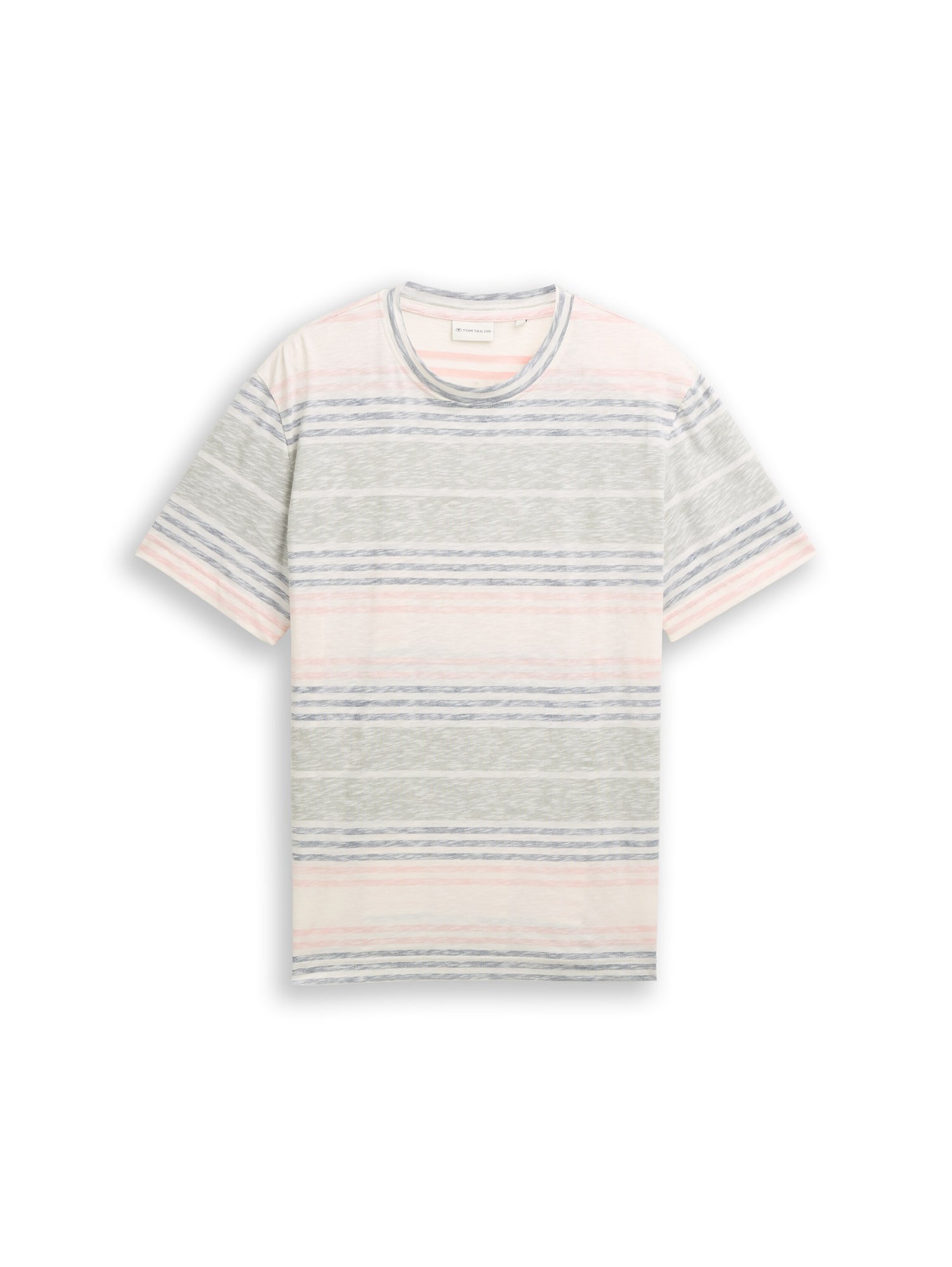 T-Shirt mit Inside-Out Streifenmuster