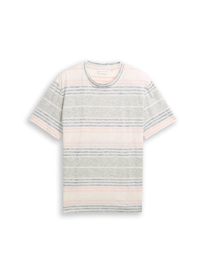 T-Shirt mit Inside-Out Streifenmuster