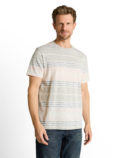 T-Shirt mit Inside-Out Streifenmuster