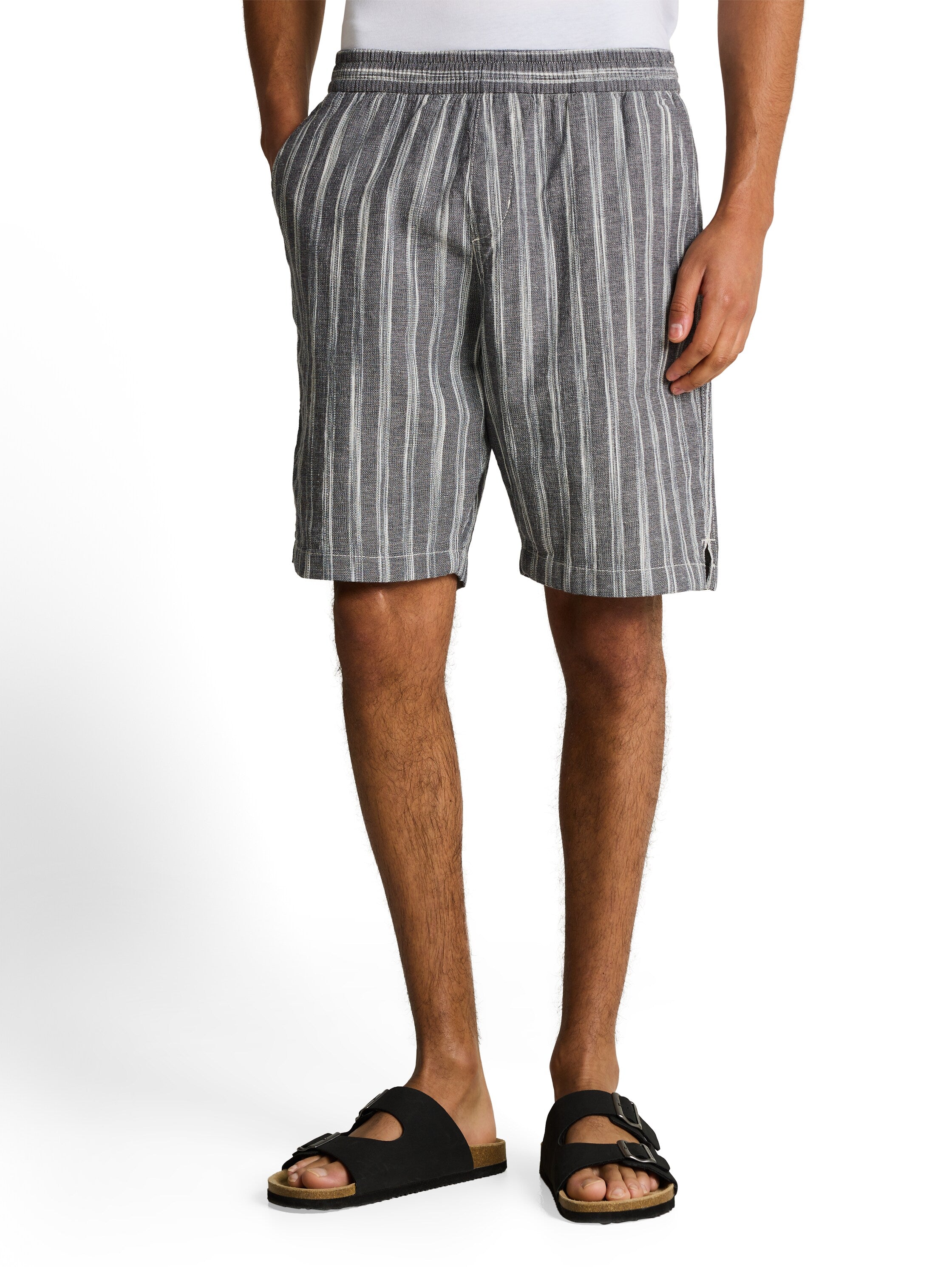 TTRELAXED Shorts mit Leinenanteil