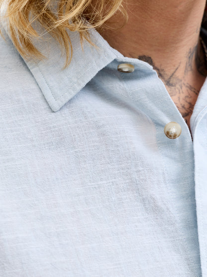 JJESUMMER LINEN BLEND SHIRT S/S SN