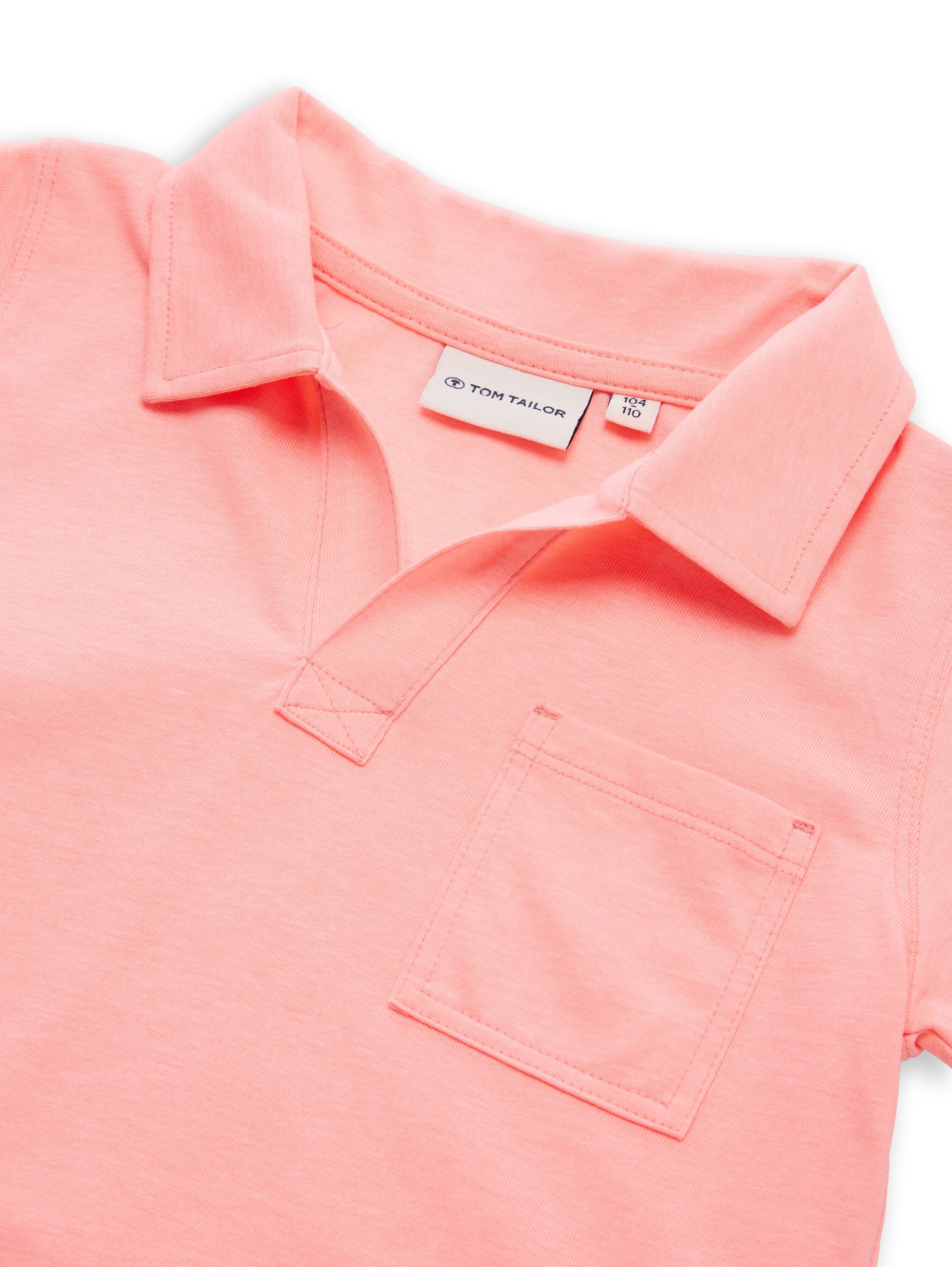 Heavy-Jersey Poloshirt mit Brusttasche
