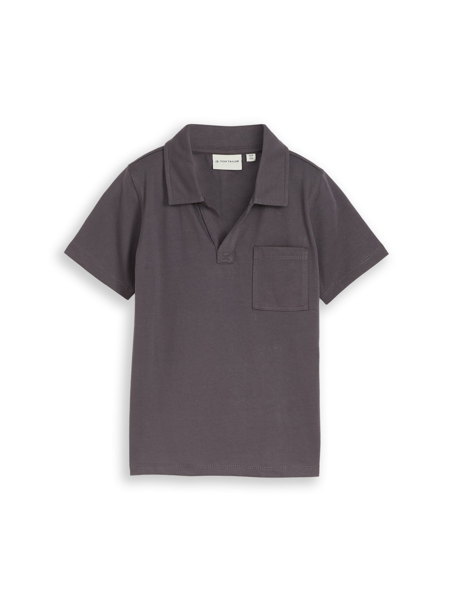 Heavy-Jersey Poloshirt mit Brusttasche