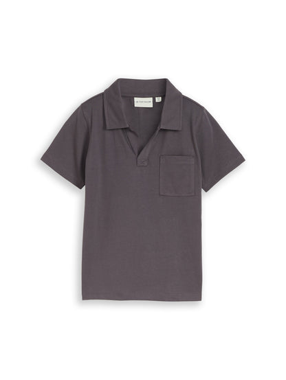 Heavy-Jersey Poloshirt mit Brusttasche