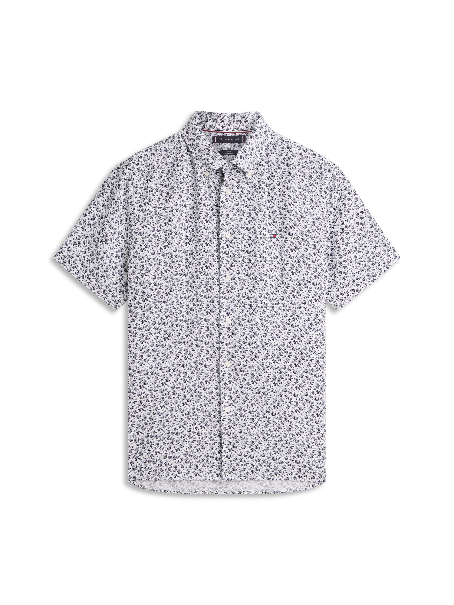 Regular Fit Tropical Print Short Sleeve Shirt