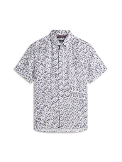 Regular Fit Tropical Print Short Sleeve Shirt