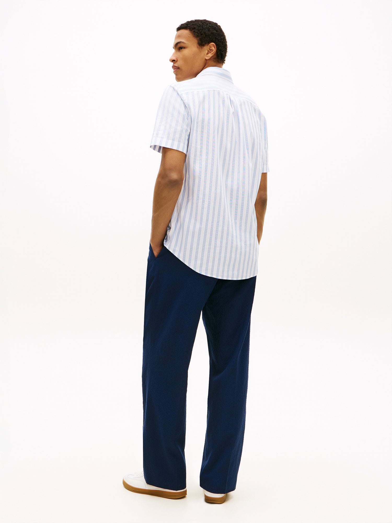 Regular Fit Stripe Short Sleeve Shirt
