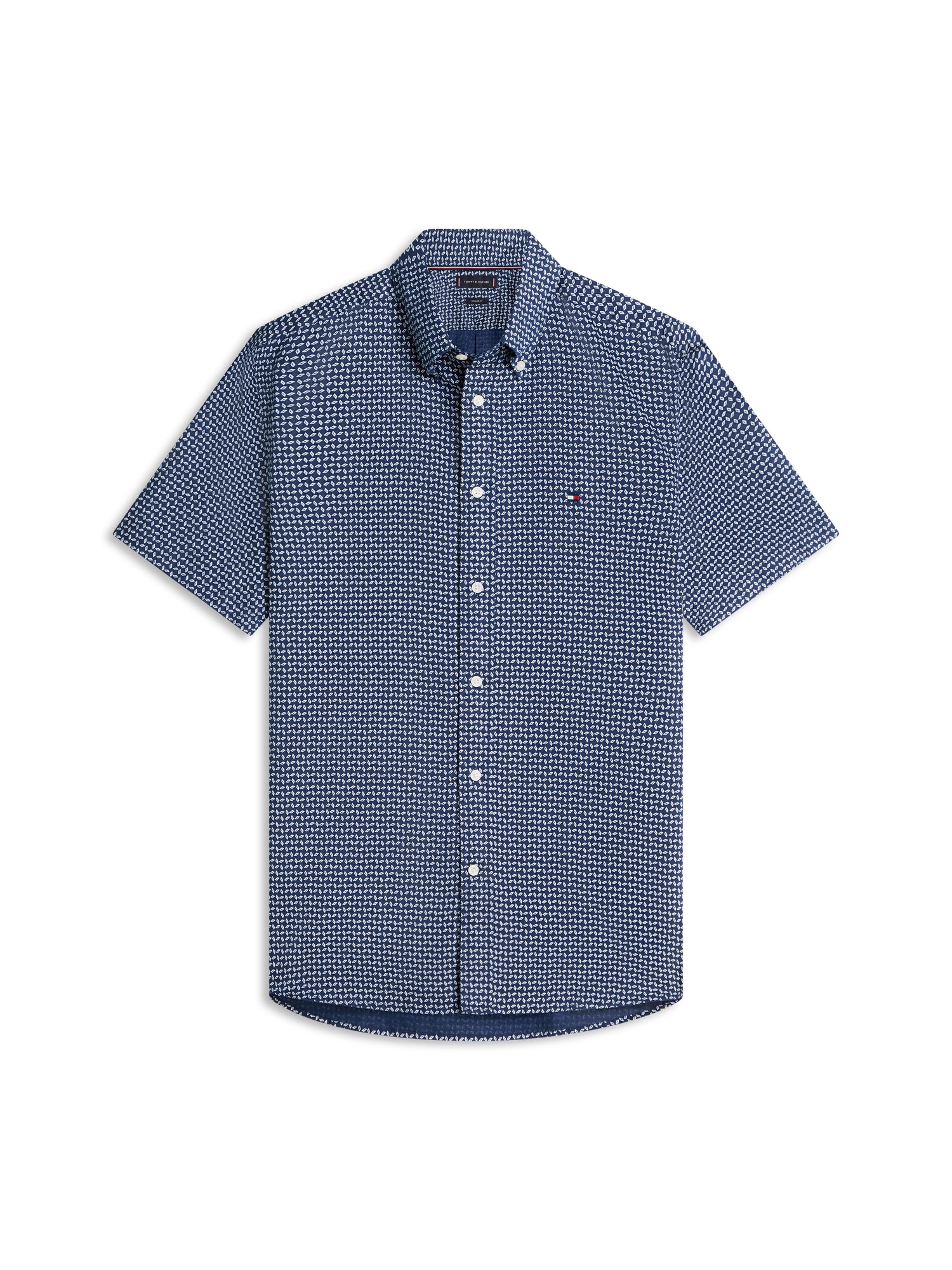Regular Fit Linen Blend Short Sleeve Shirt