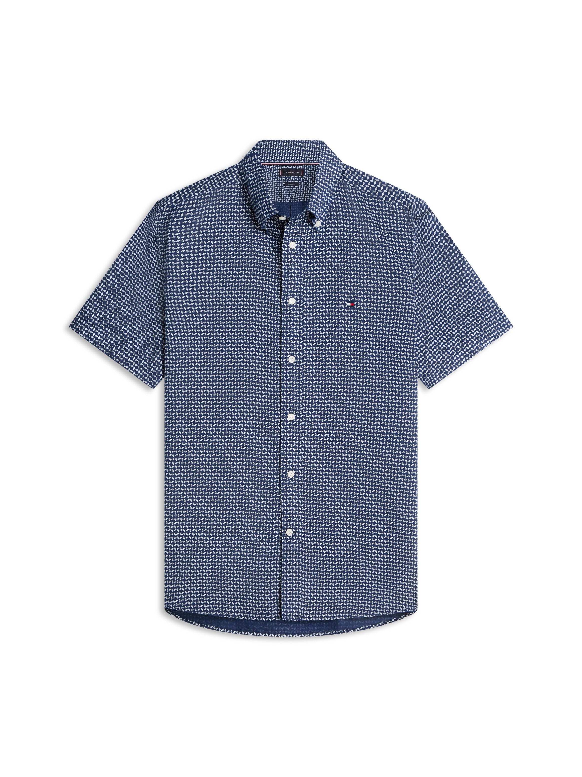 Regular Fit Linen Blend Short Sleeve Shirt