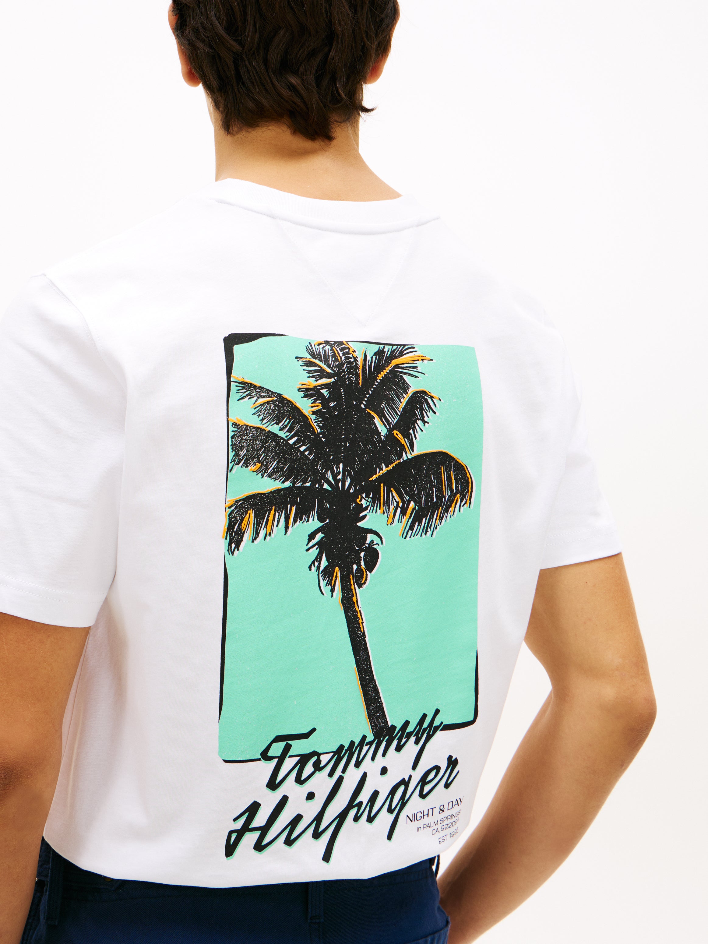 Back Photo Print Jersey T-Shirt