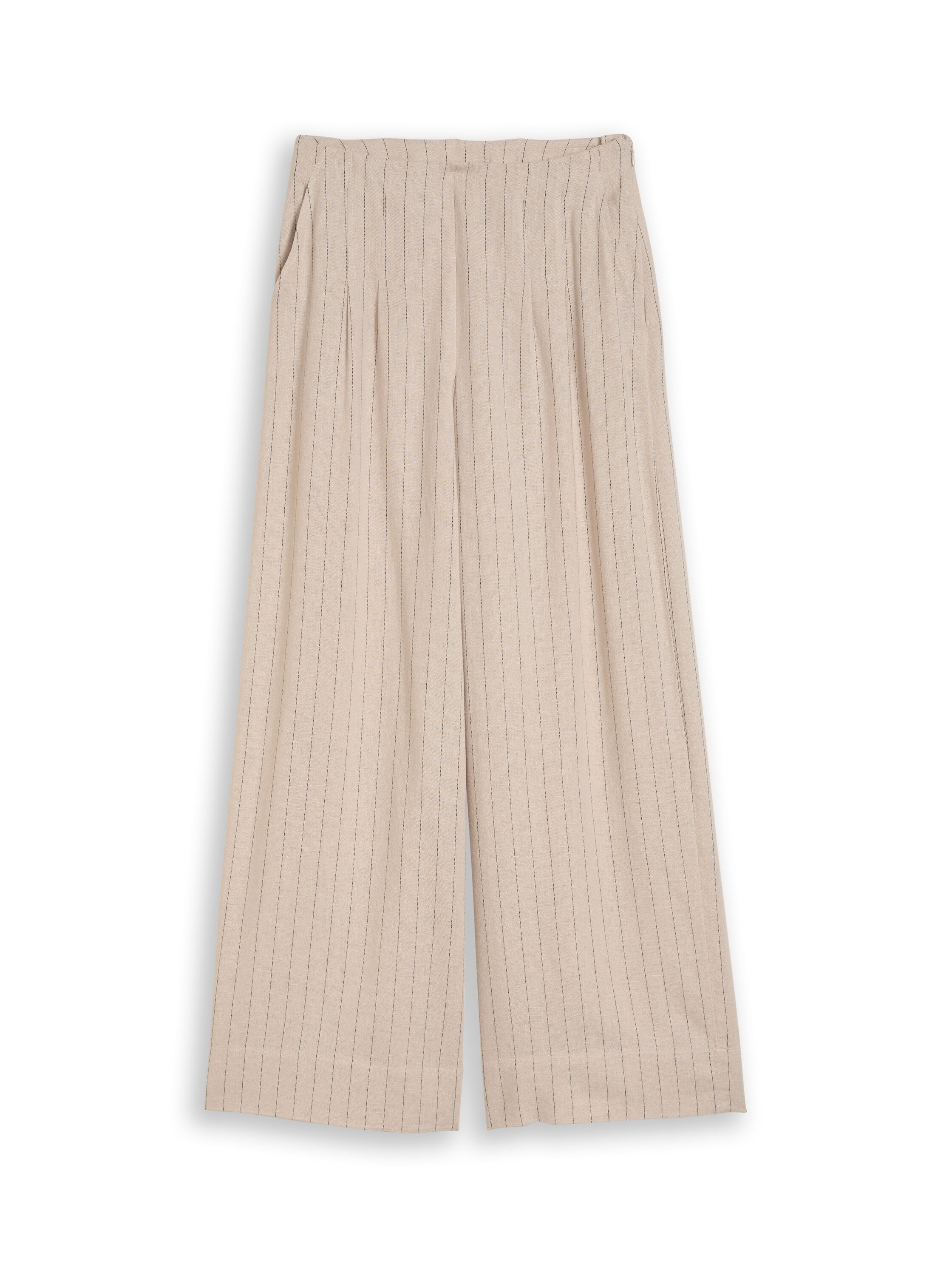 Wide Leg Hose mit Leinenanteil