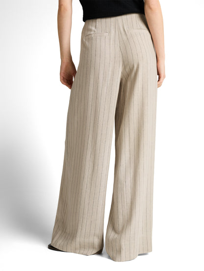 Wide Leg Hose mit Leinenanteil