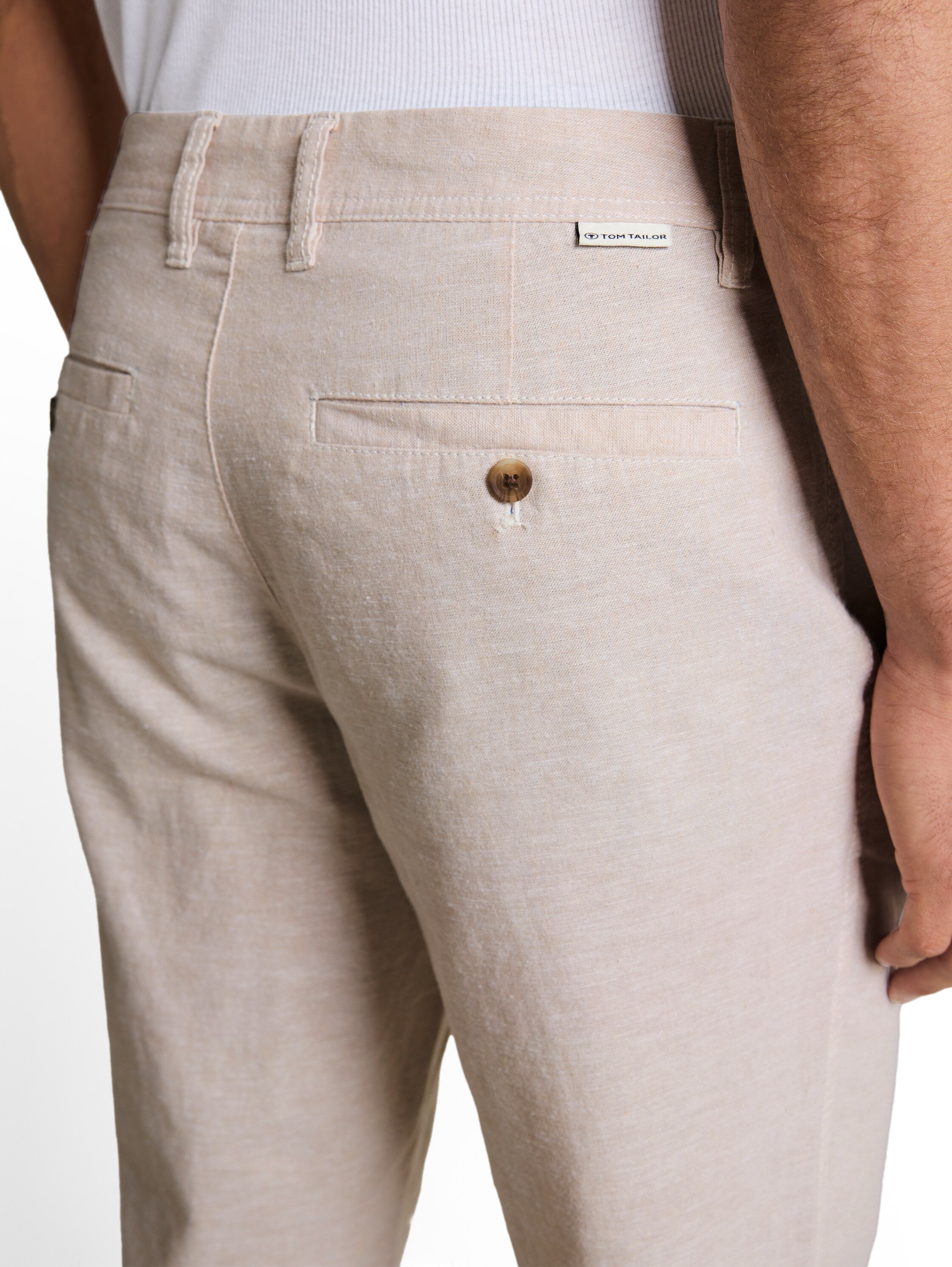 TTREGULAR Chino Hose mit Leinenanteil