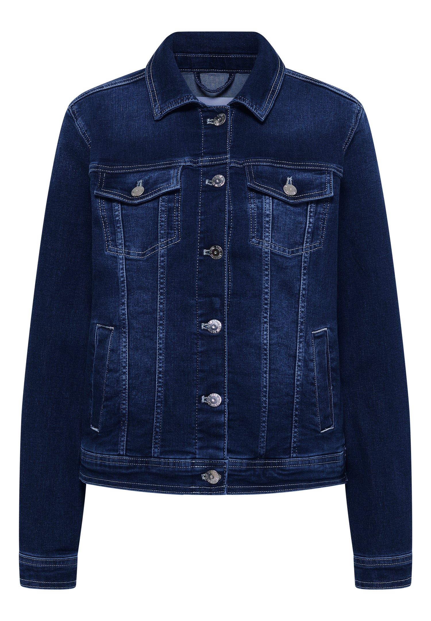 Jeansjacke mit Brusttaschen und Knöpfen