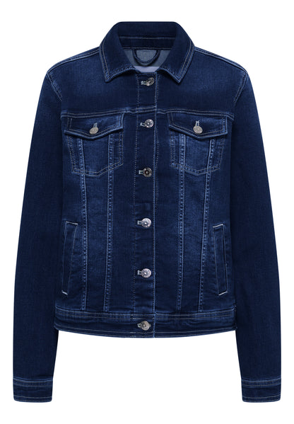 Jeansjacke mit Brusttaschen und Knöpfen