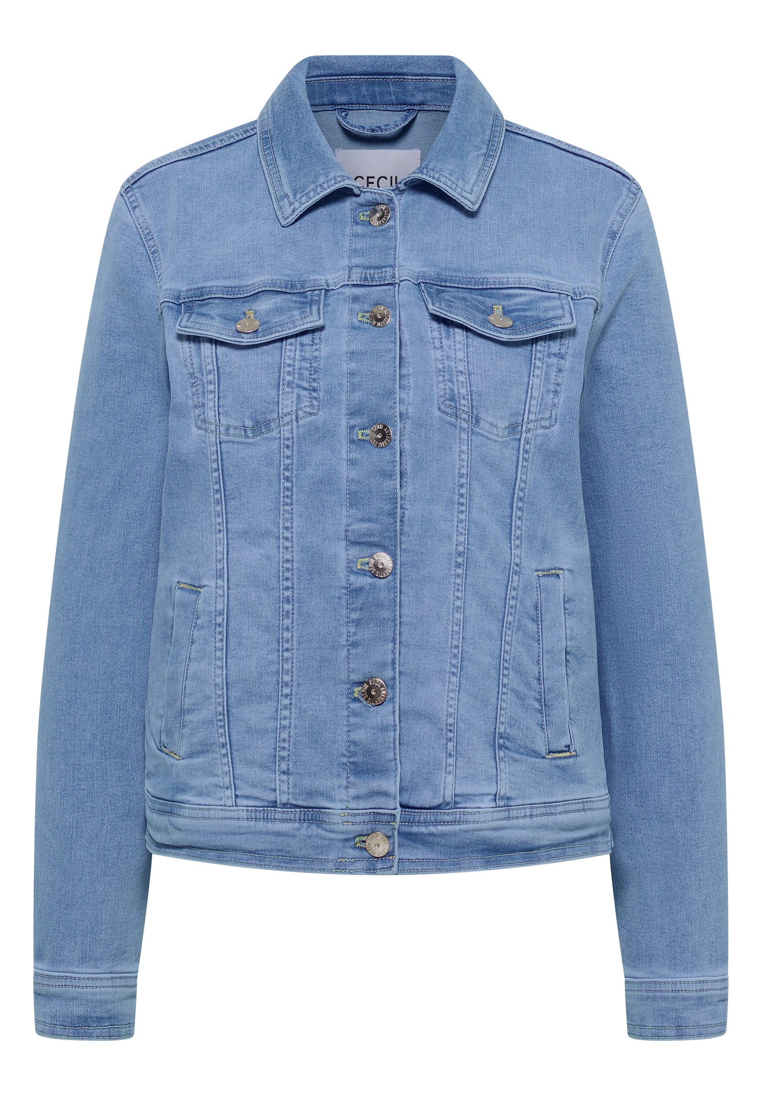Jeansjacke mit Brusttaschen und Knöpfen