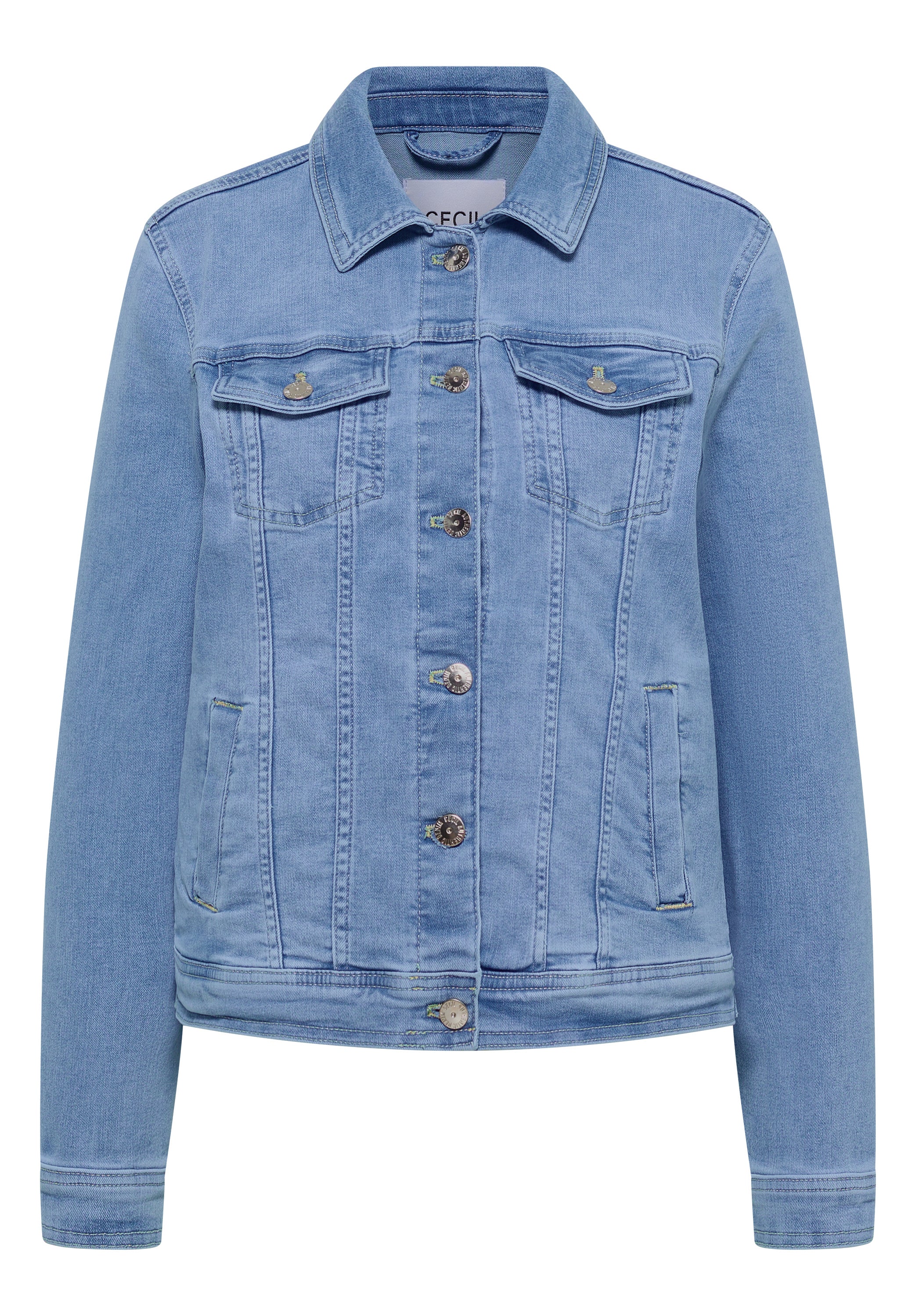 Jeansjacke mit Brusttaschen und Knöpfen