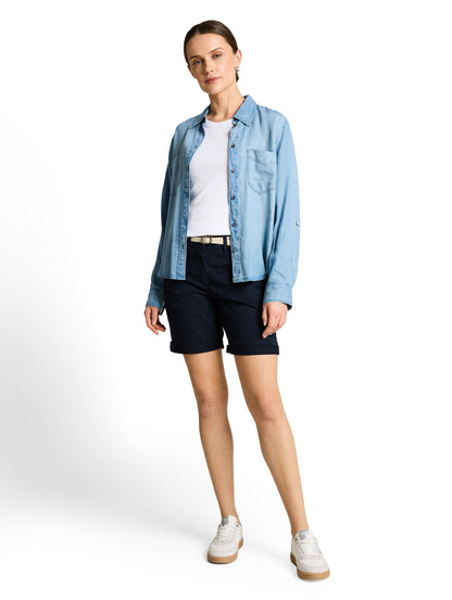 Chino Bermuda Shorts mit Gürtel