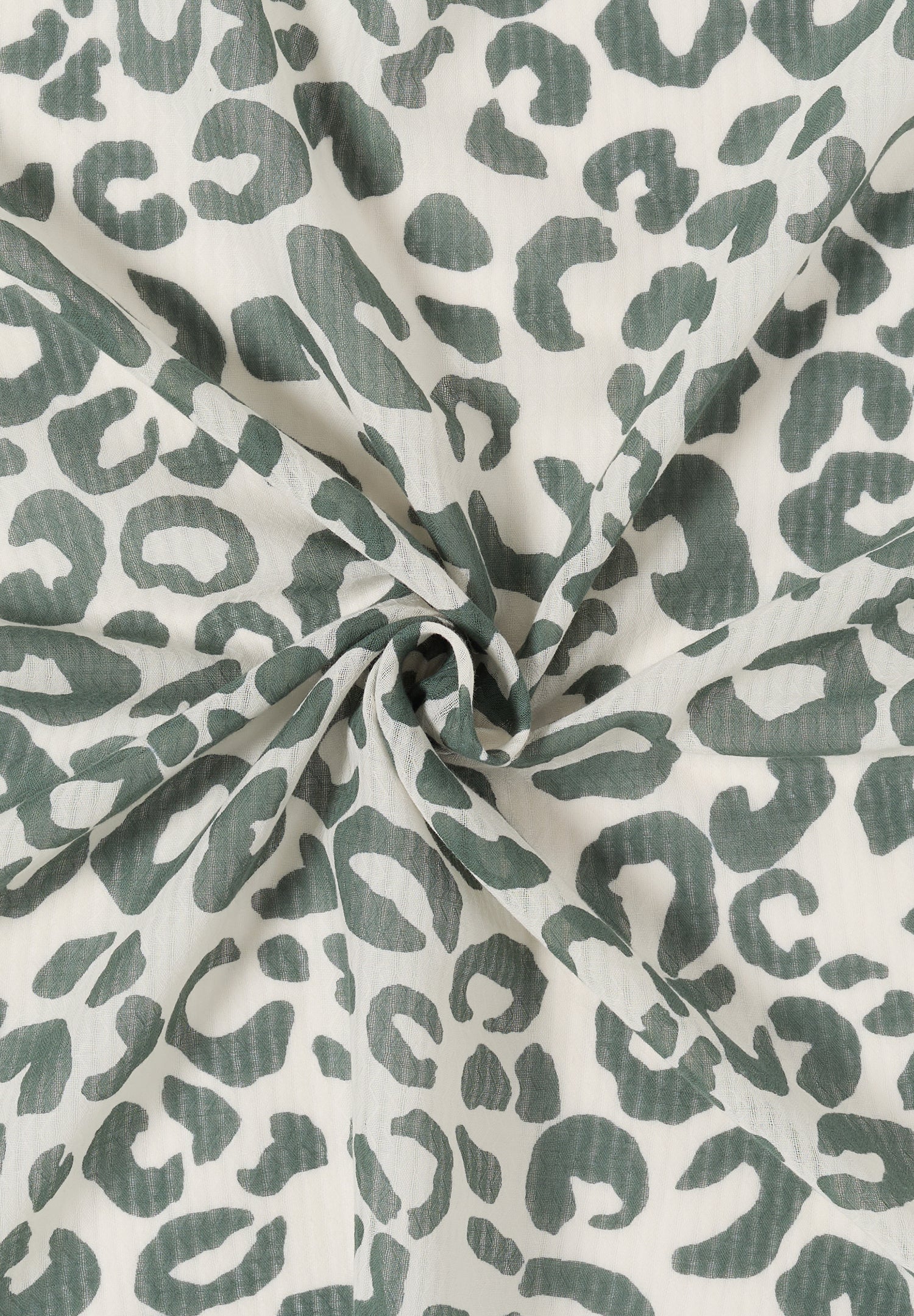 Bandana mit Struktur und Leo-Print