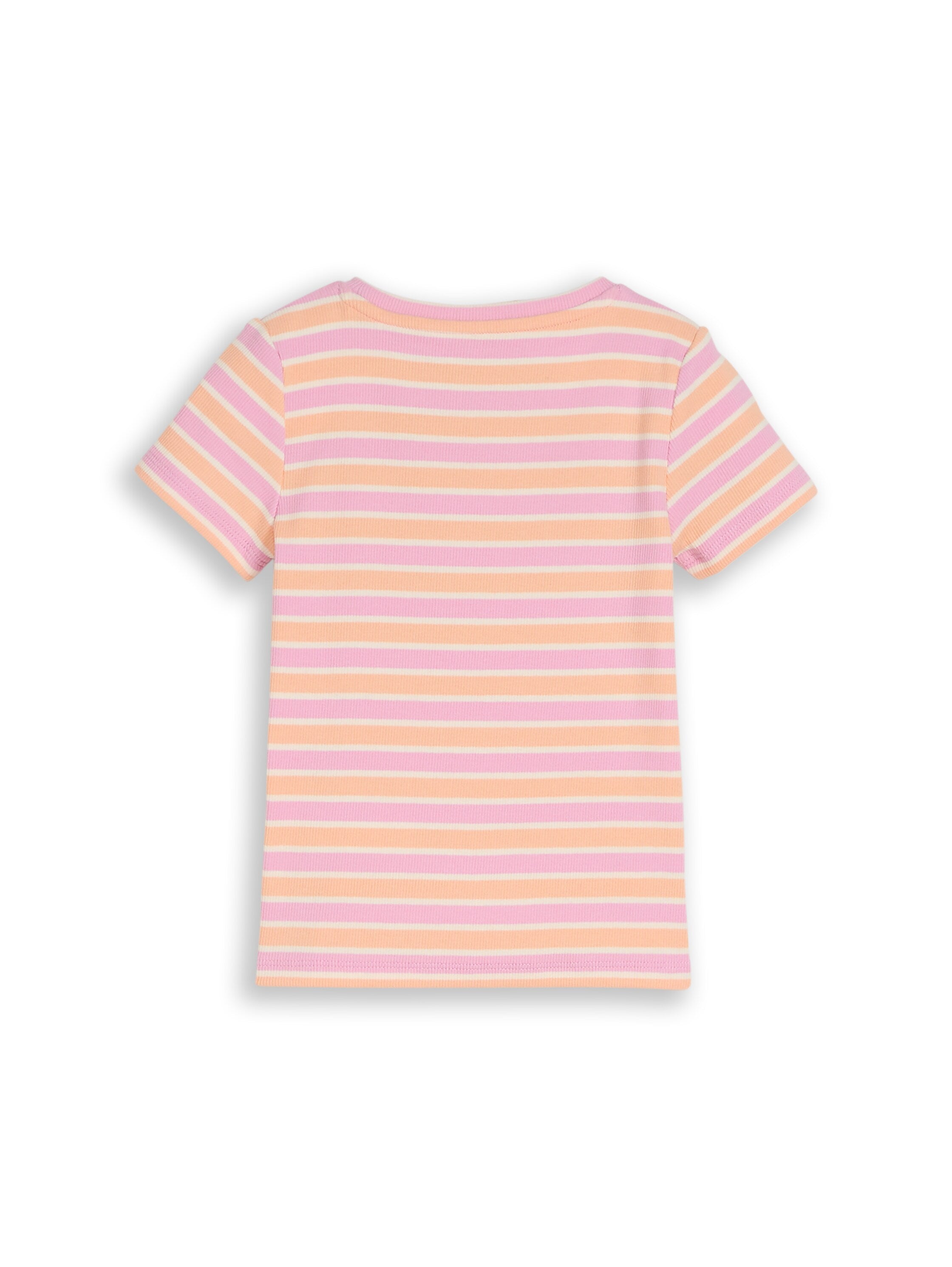 Ripp T-Shirt mit Streifenmuster