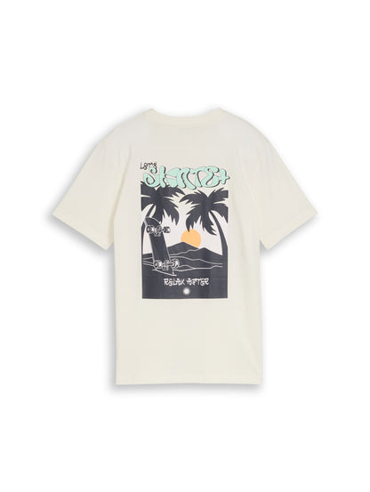 Glow-in-the-Dark T-Shirt mit Rückenprint