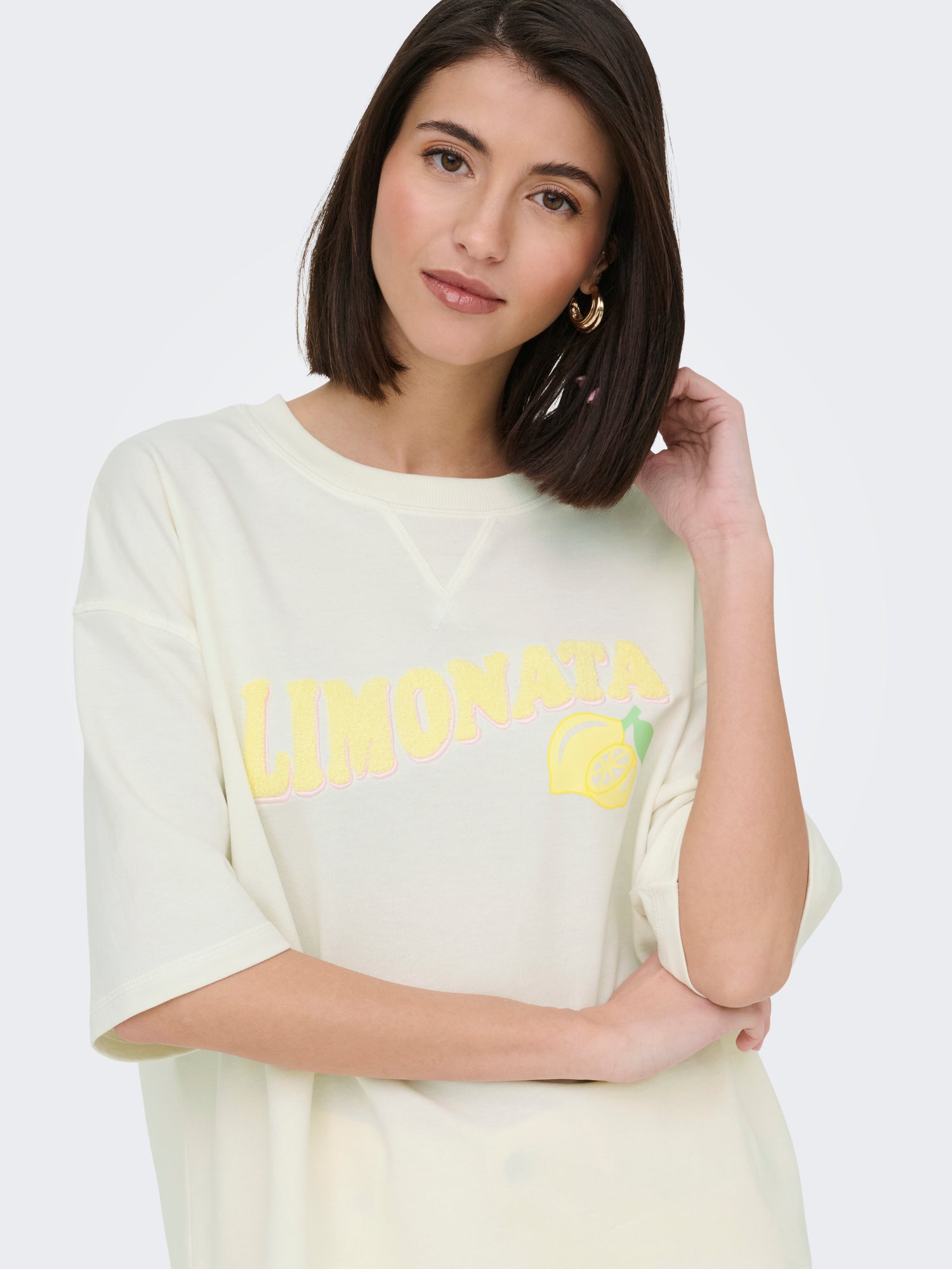 JDYKAJA SS LOOSE O NECK SWEAT JRS DIA