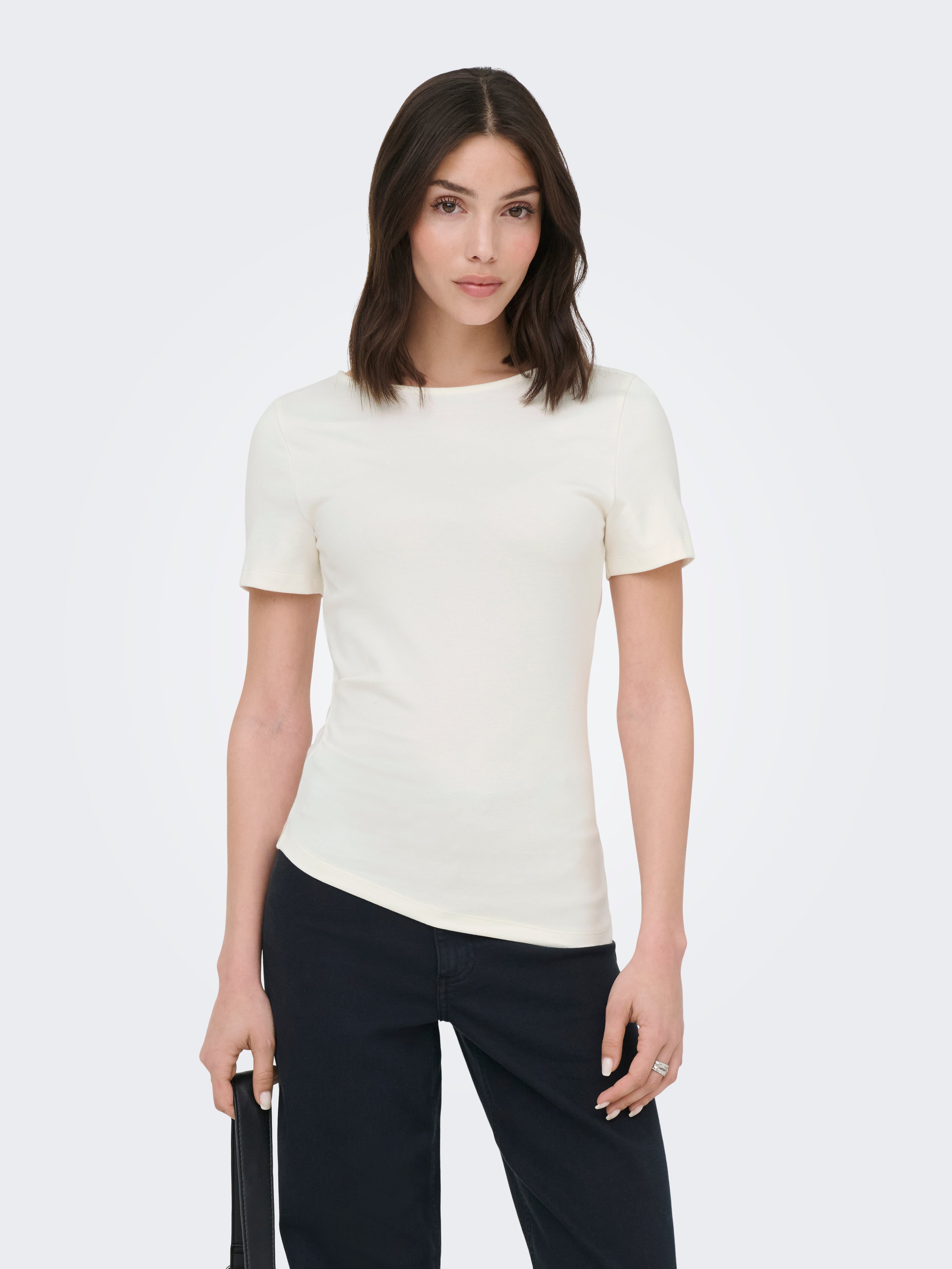 JDYCATIE S/S ASSYMETRIC TOP JRS