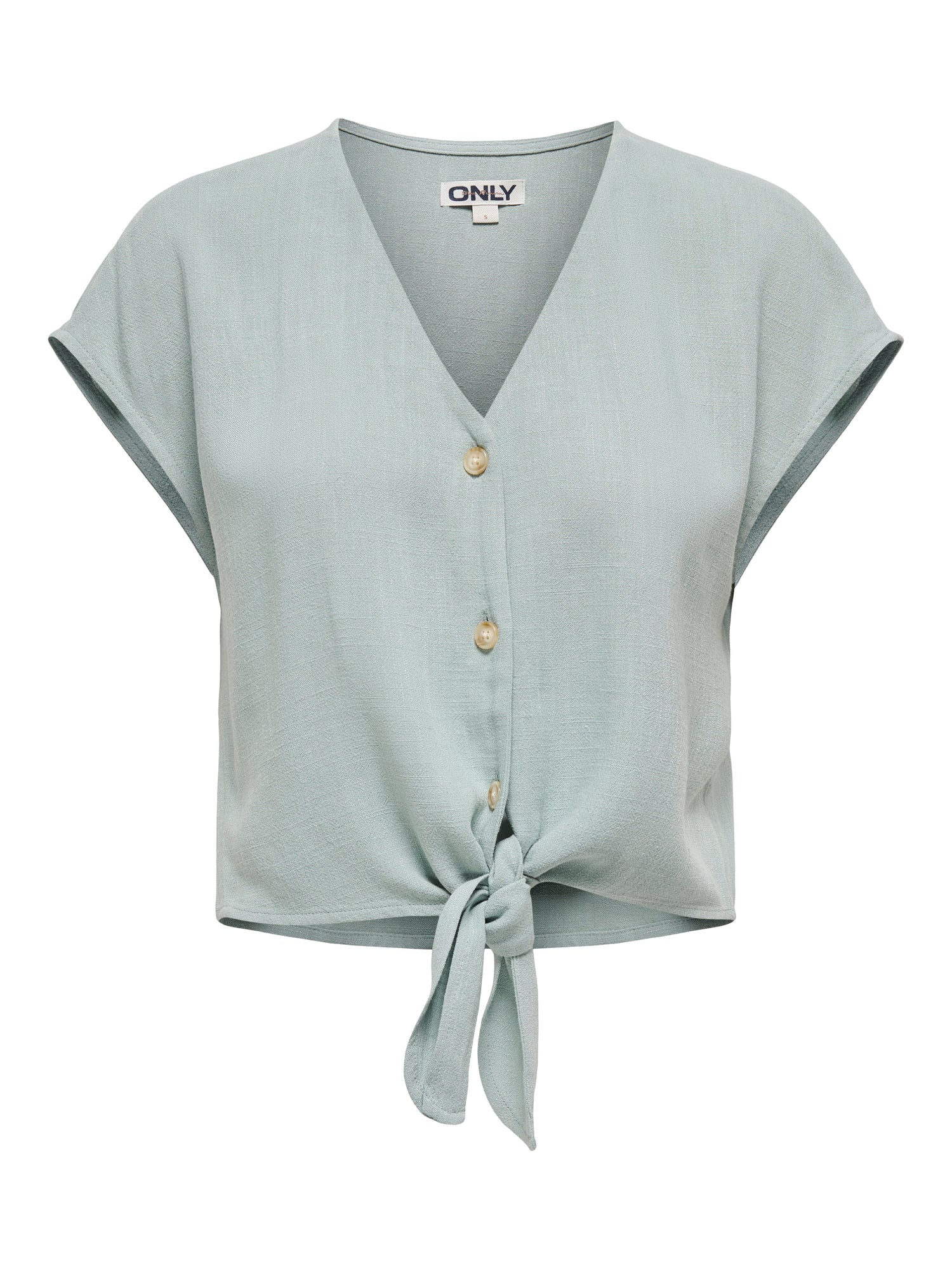 ONLSIESTA SS KNOT LIN BL SHIRT PNT NOOS