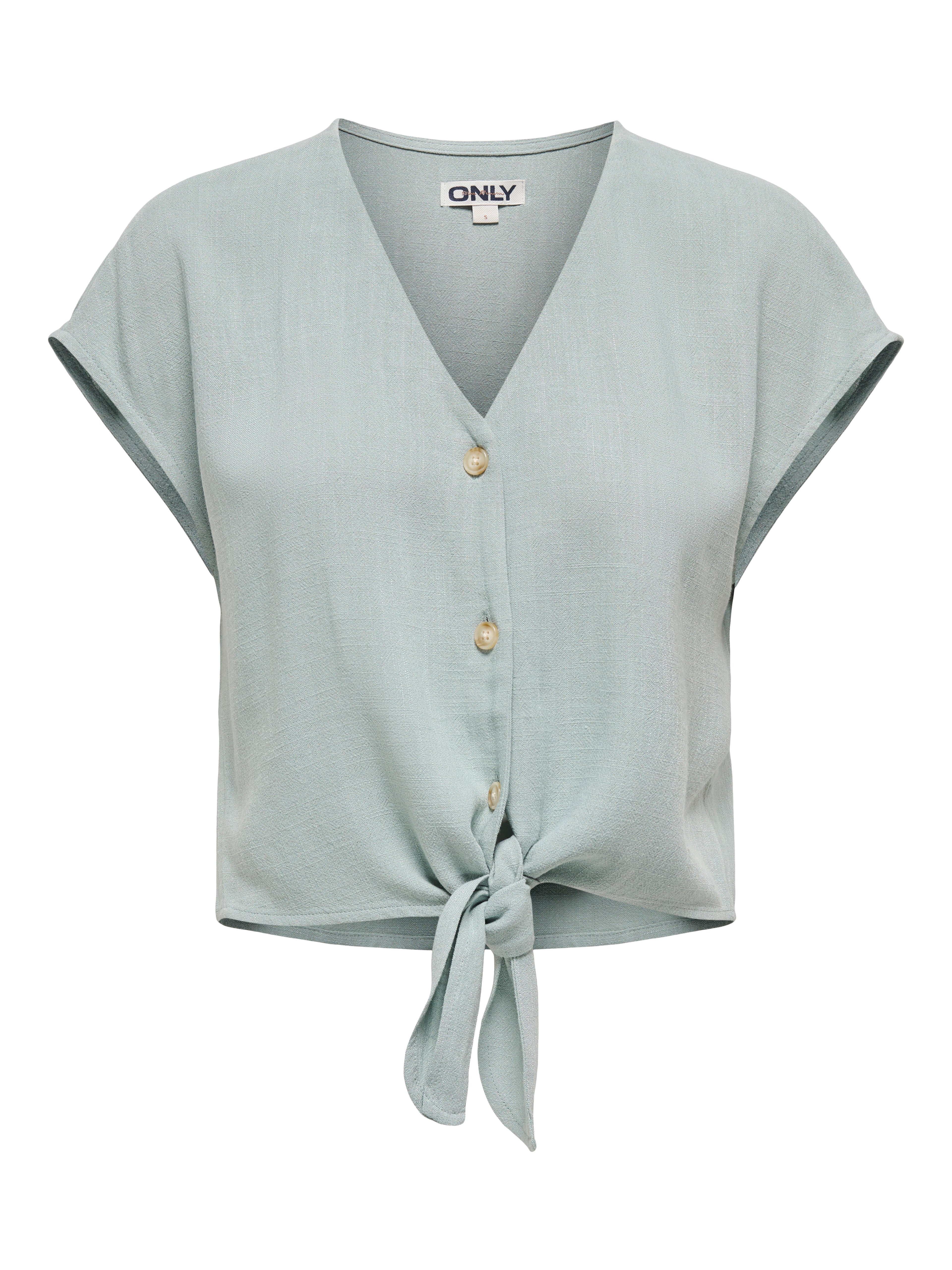 ONLSIESTA SS KNOT LIN BL SHIRT PNT NOOS
