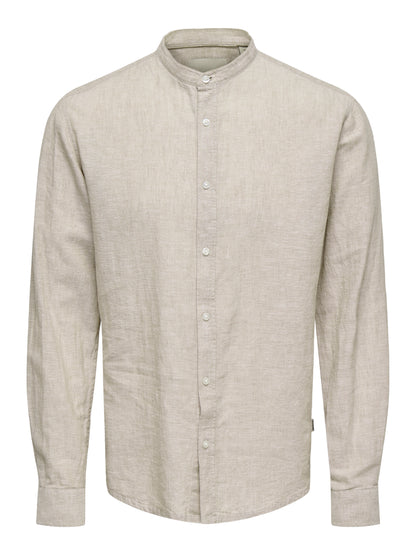 ONSCAIDEN LIFE LS LINEN BLEND MAO NOOS
