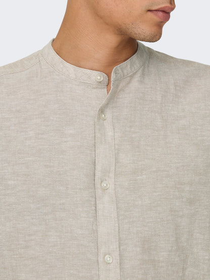 ONSCAIDEN LIFE LS LINEN BLEND MAO NOOS