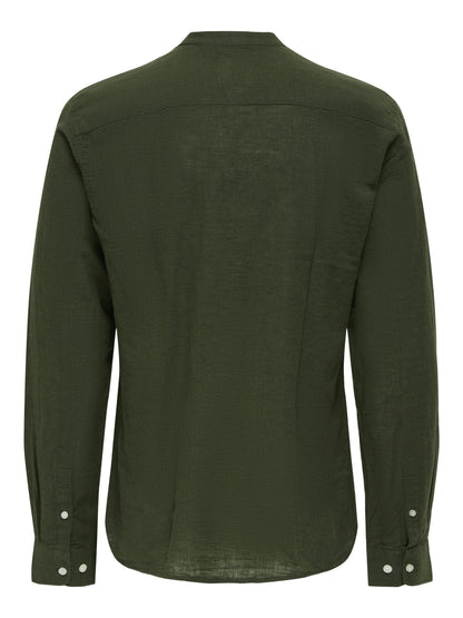 ONSCAIDEN LIFE LS LINEN BLEND MAO NOOS