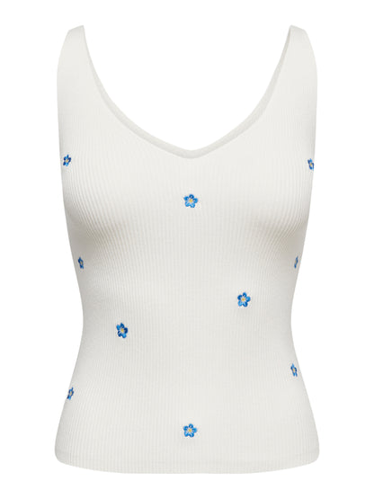 JDYNANNA S/L EMBROIDERY TOP KNT
