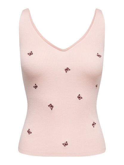 JDYNANNA S/L EMBROIDERY TOP KNT