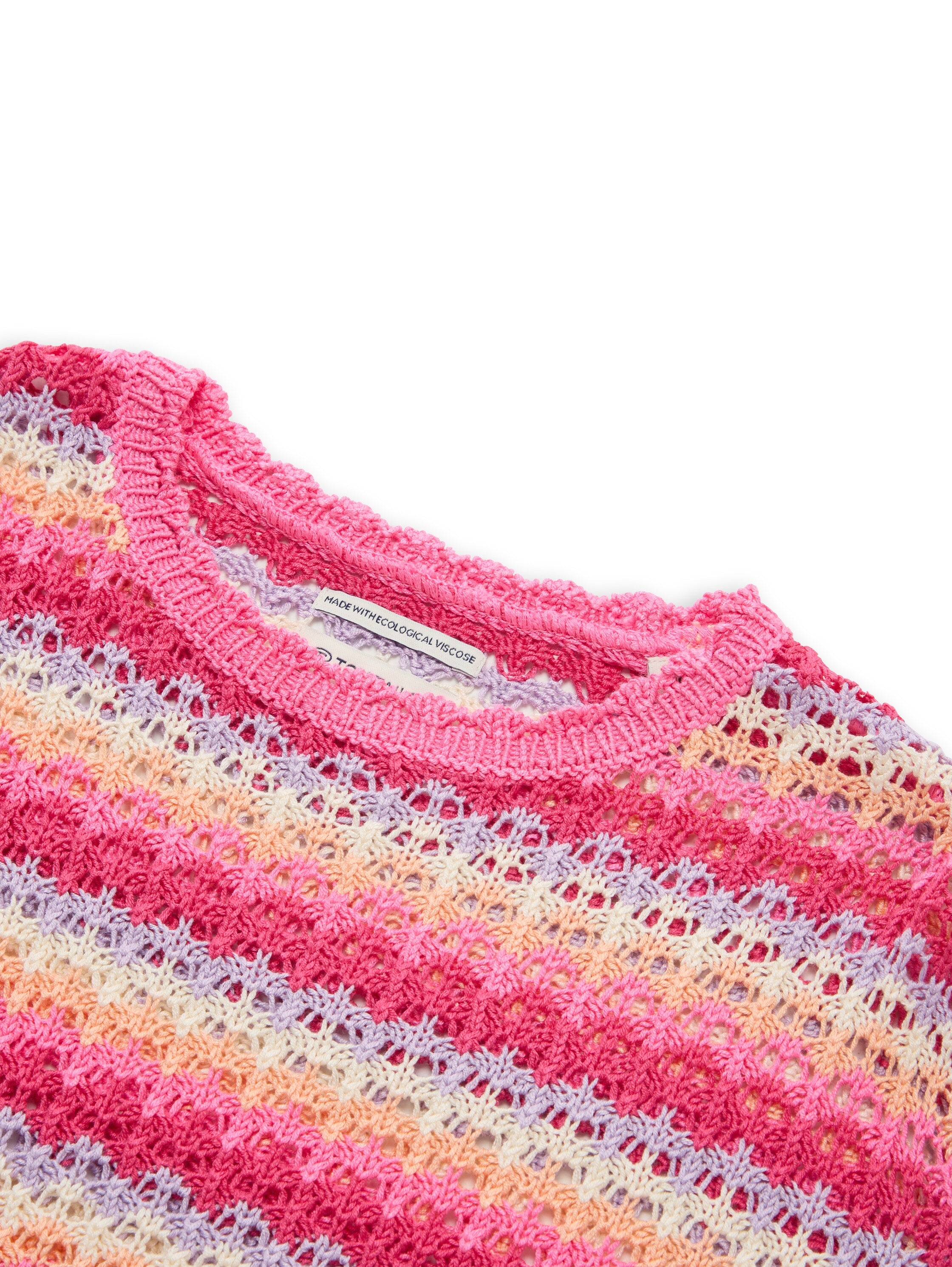 Oversize cropped Strickpullover