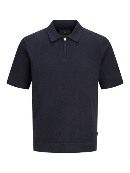 JPRBLAMILANO SPRING KNIT ZIP POLO SS SN