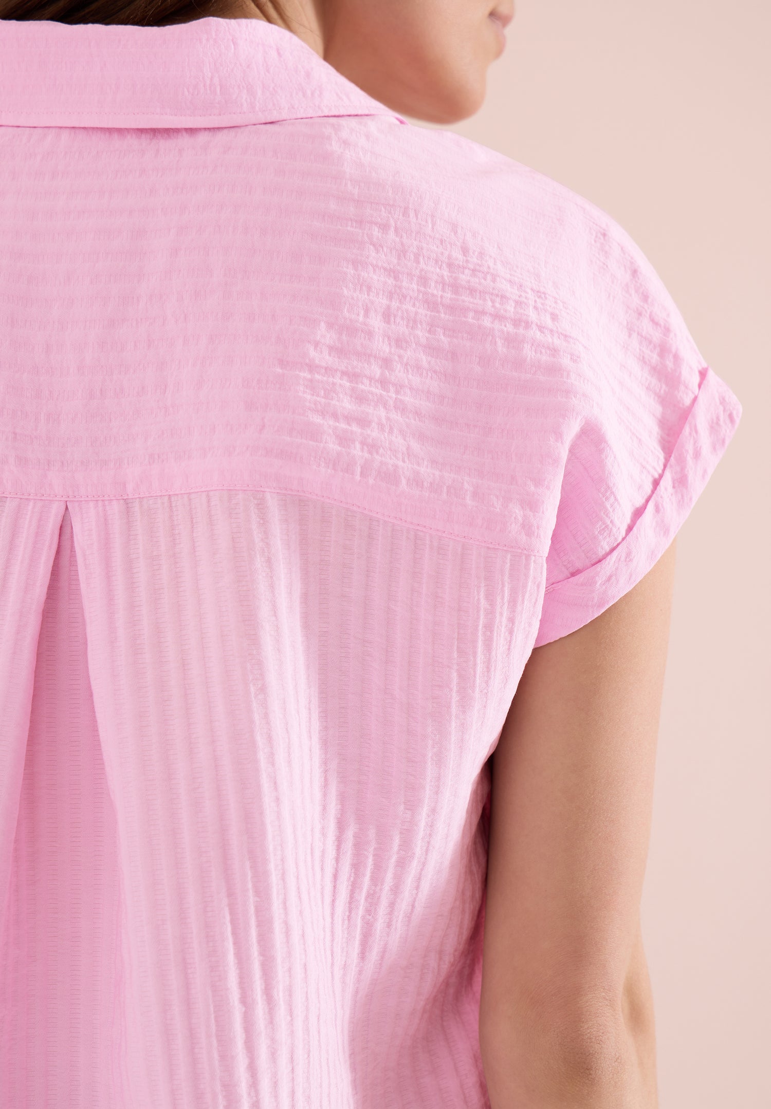 Dropped Shoulder Bluse mit Struktur