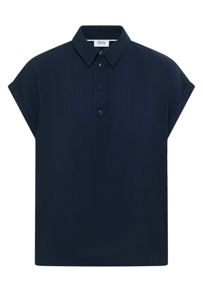 Dropped Shoulder Bluse mit Struktur