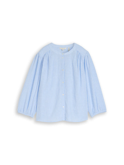 Bluse mit Leinenanteil