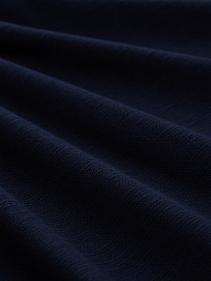 T-Shirt mit Ottoman-Struktur