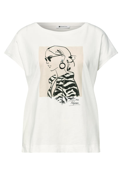 Dropped Shoulder Shirt mit Print