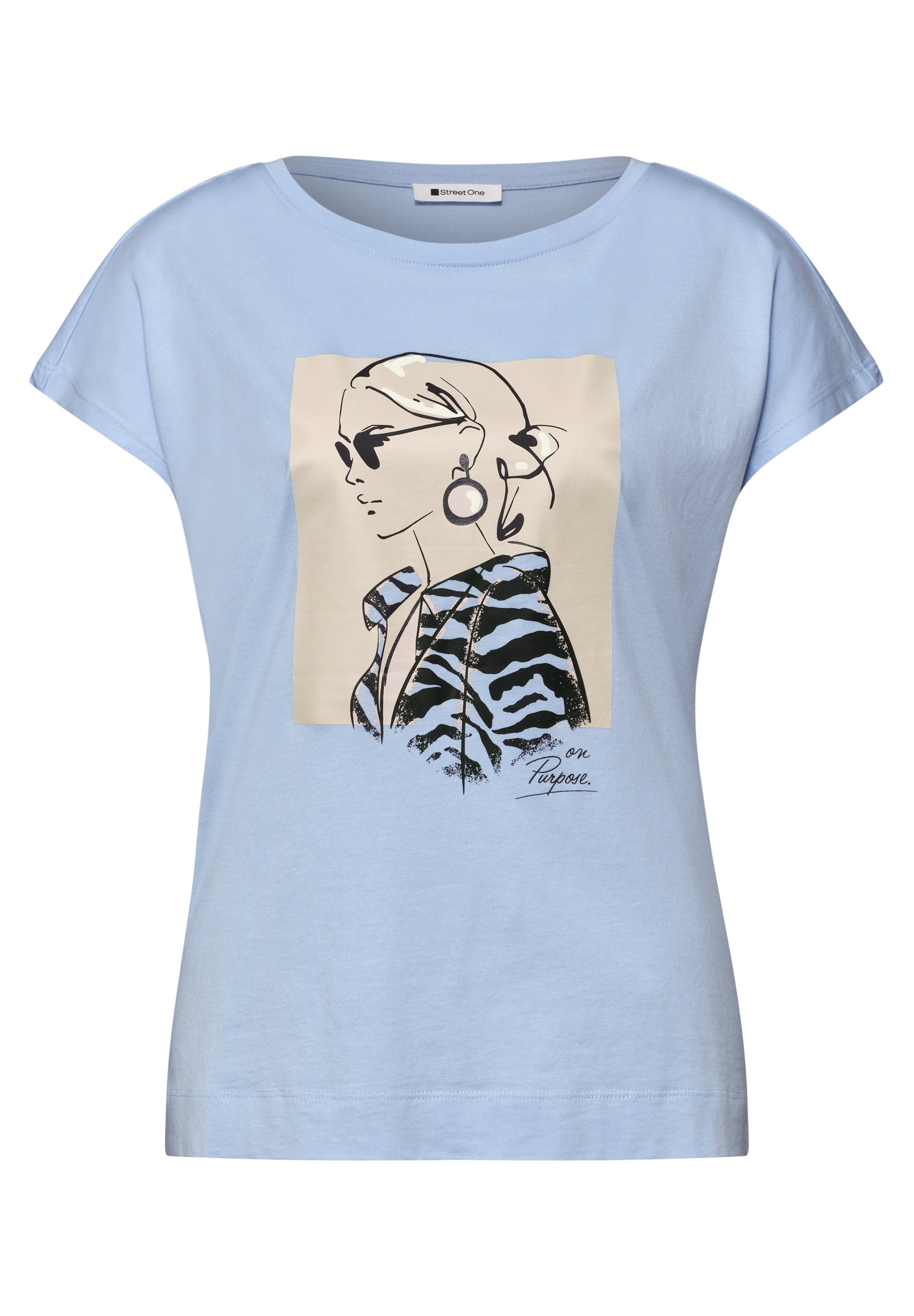 Dropped Shoulder Shirt mit Print
